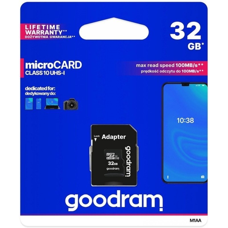 GOODRAM microSDXC 32GB + adaptér