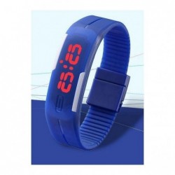 Náramkové hodinky LED modré
