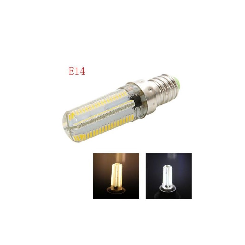 LED žárovka E14 teplá bíla 8W svíčka gelová stmívatelná